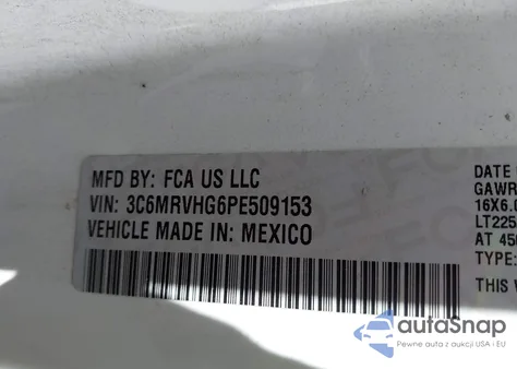 2023 Ram Promaster 3500 High Roof 159 Wb from USA, damaged, VIN 3C6MRVHG6PE509153